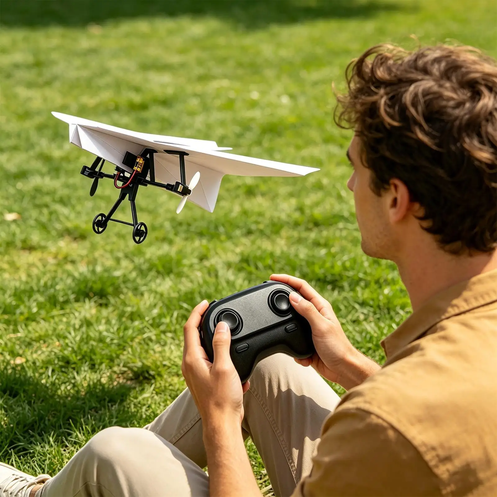 DIY RC Papierflugzeug-Bausatz Garten-Flugzeugspielzeug – Bild 2