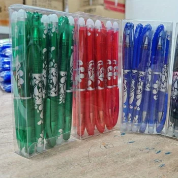 Mehrfarbige löschbare Gelstifte in Box, mittlere Spitze 0,5 mm, glattes Schreiben, geeignet für Büro und den