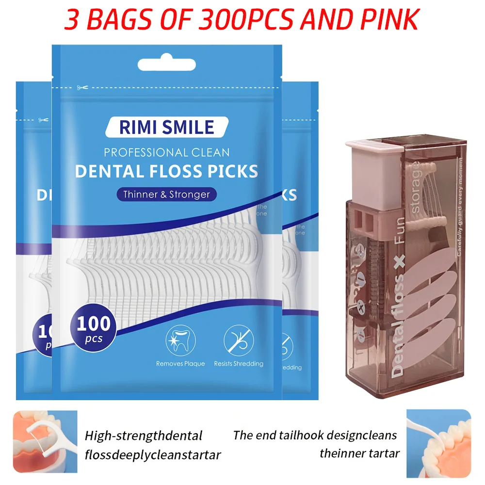 (Erschwinglich) 50/100/300 Stück – RIMI Smile Floss – wird – Bild 3