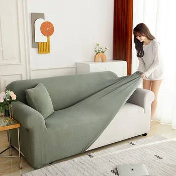Sofabezug aus elastischem Jacquard-Stoff, Stretch-Couchbezug, L-förmiger Sofabezug, Eckbezug für Wohnzimmer