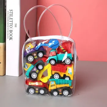 Mini Inertial Pull Back Engineering Auto Set Kind Kinder Cartoon Spielzeug Geburtstag Geschenk
