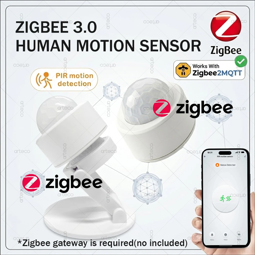 Zigbee 3.0 Mini-PIR-Bewegungssensor, Infrarot-Körperdetektor