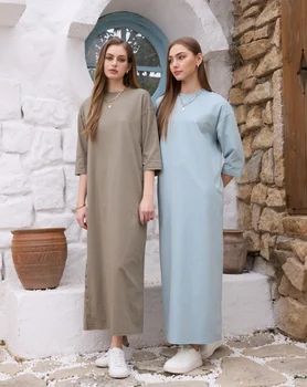 AS SS26 Oversize-T-Shirt-Kleid + V-Ausschnitt-T-Shirt + Rock-Set im lässigen Stil für Damen