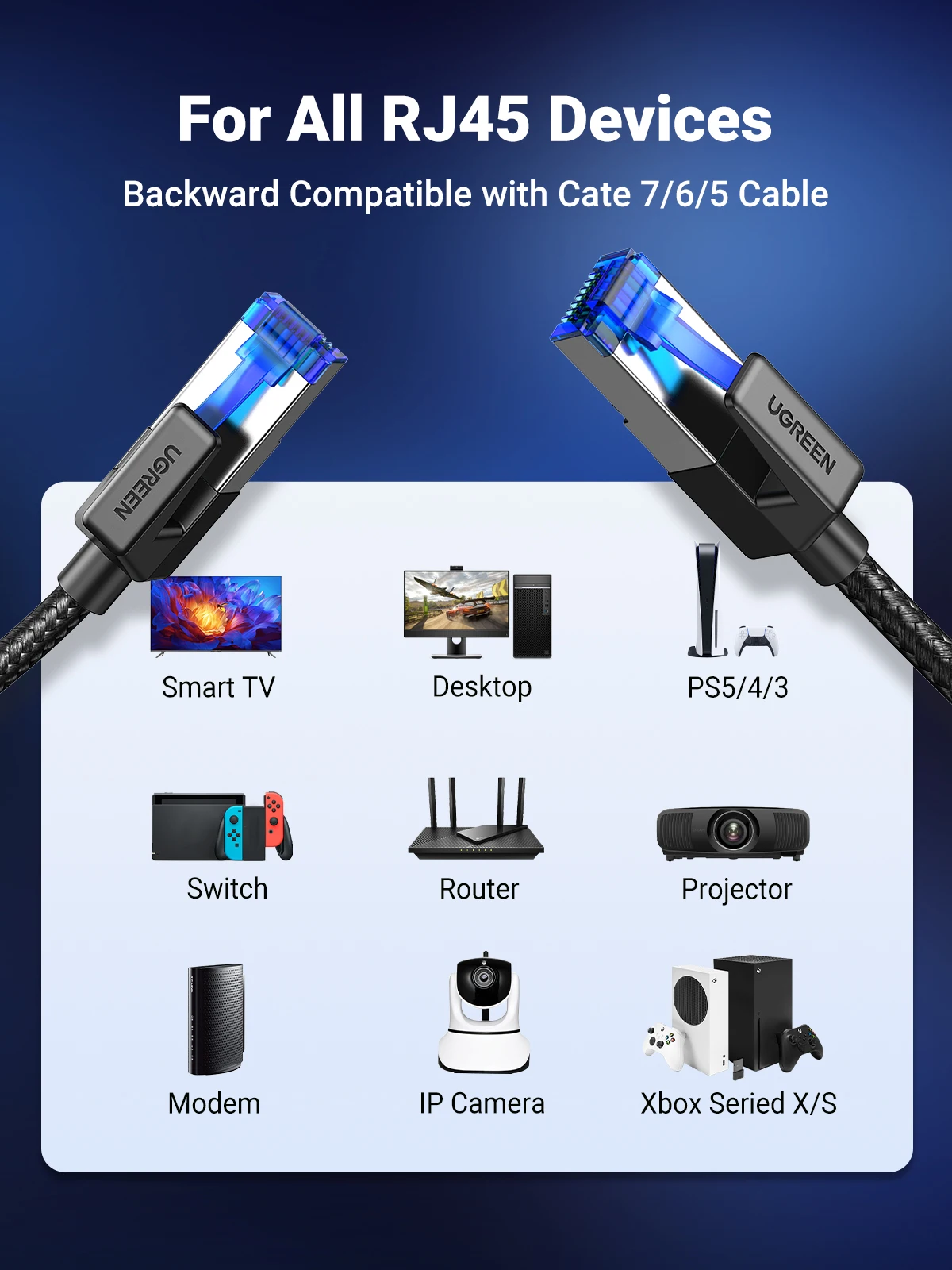 Geschirmtes Cat 8 Netzwerkkabel RJ45, 40 Gbit/s, 2000 MHz – Bild 6