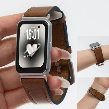 Lederarmband für Samsung Galaxy Fit 3 Sportuhr, Zubehör, Ersatzgurt, Armband für Galaxy Fit 3, Correa
