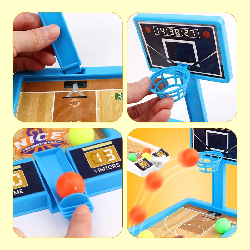 Brettspiel Mini Basketball Finger Schießen Maschine Party – Bild 5