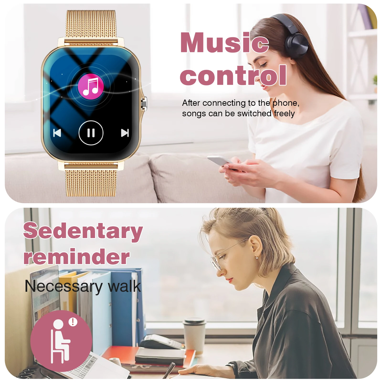 Multifunktionale Sport-Smartwatch, kabelloses Telefonieren – Bild 5