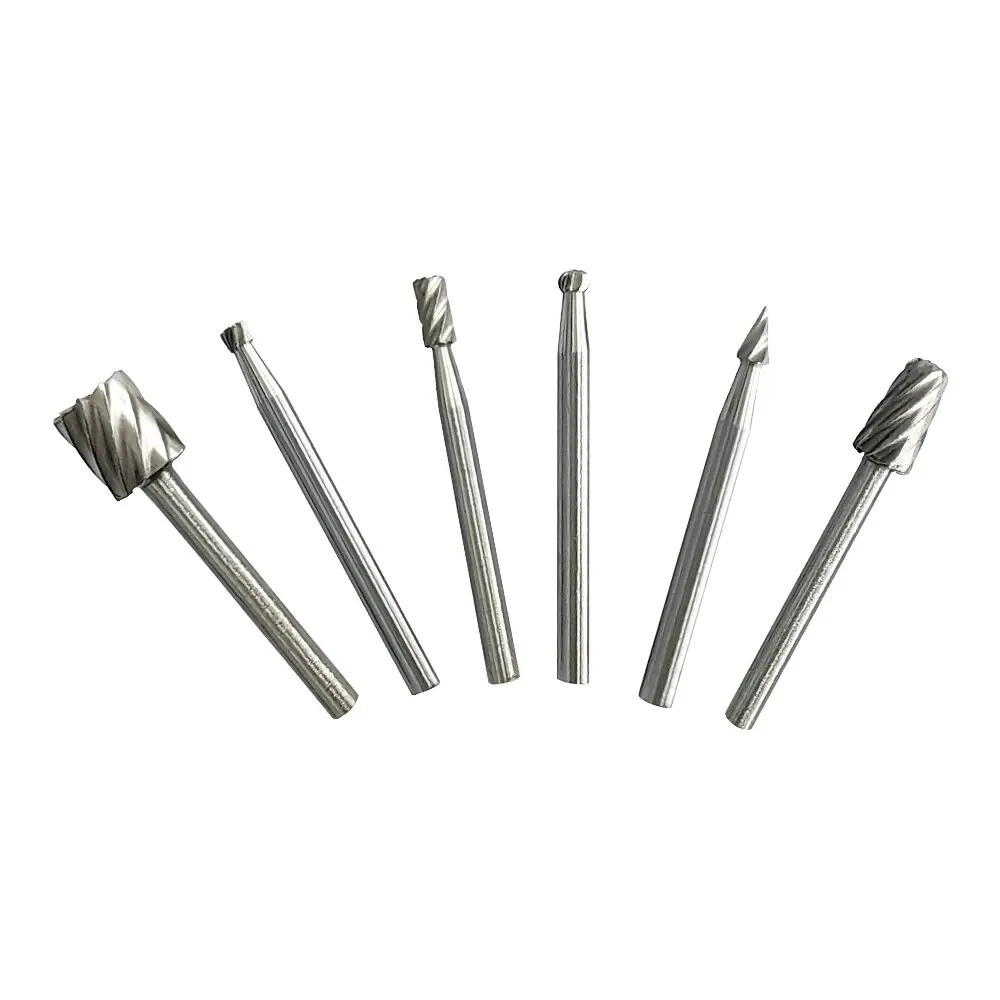 6pc High-speed Stahl Holzbearbeitung Kleine Dreh Datei – Bild 6