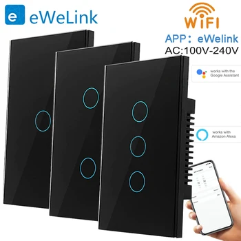 WLAN-Smart-Schalter Kompatibel mit EWelink App, Bluetooth, RF, Alexa, Google Sprachsteuerung