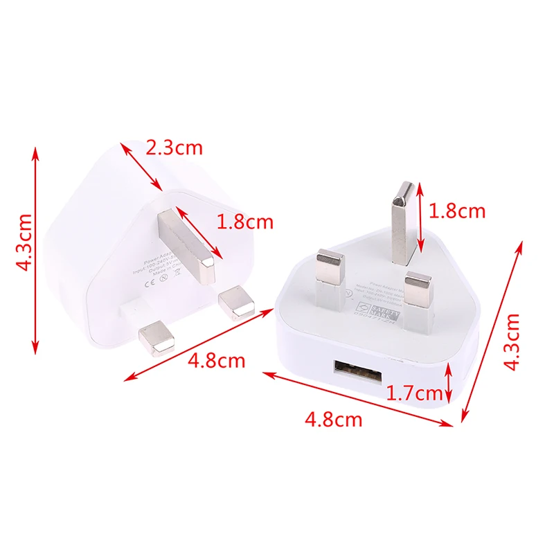 Reiseadapter UK-Stecker mit 1 oder 2 USB-Anschlüssen – Bild 6