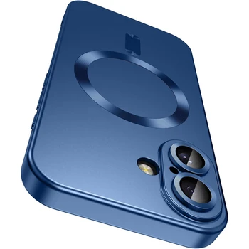 Magsafe Magnetische Drahtlose Lade Telefon Fällen Für iPhone 16 15 14 13 12 11 Pro Max Plus Fall Kamera zurück