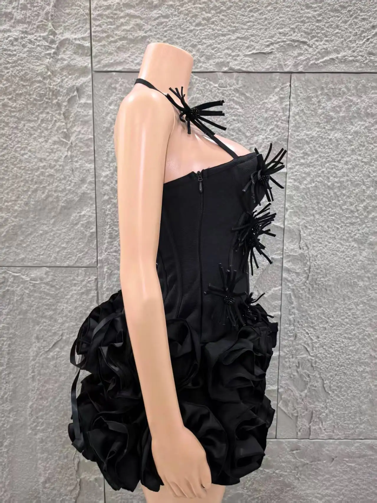 2025 neue Schwarze Farbe Frauen Sexy Liebsten Blumen 2 Stück – Bild 5