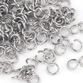Edelstahl Offene Binderinge Für Schmuck Machen Liefert DIY O-ring Anschlüsse Für Schmuck (200 Stück)