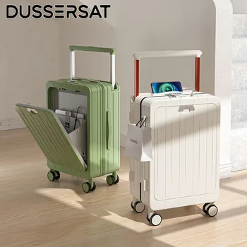 Vorne öffnender Koffer, verbreiterter Trolley, rollendes Reisegepäck mit hoher Kapazität, Rad