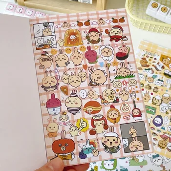 30-seitiges Scrapbook-Stickerbuch DIY-Dekoration für Schüler Cartoon-Sticker-Set für Notizbuch, Handy, Laptop