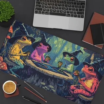Magische Spielmatte, Gaming-Matten, Frosch-Zauberer-Thema, Anime-Schreibtischmatte, Schreibtischzubehör, 35 x