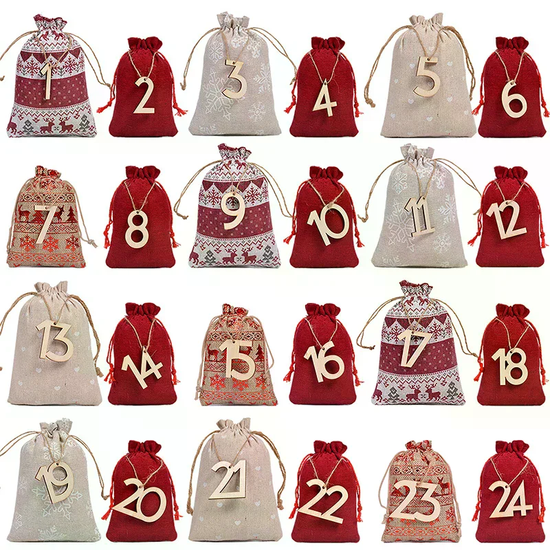 Weihnachts-Adventskalender-Taschen – Bild 4