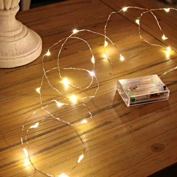 1M-30M 300Led Strings Kupferdraht 3XAA Batteriebetriebene Weihnachten Hochzeit Party Dekoration LED String