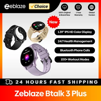 Zeblaze btalk 3 plus Sprach anruf Smartwatch 1.39 ''große HD-Farbdisplay Fitness Tracking Smartwatch