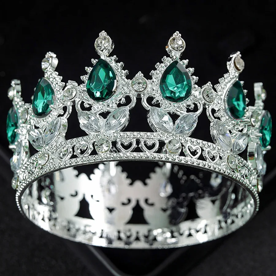 Barocke Kristall-Tiaras und Krone, Kuchendekoration – Bild 2