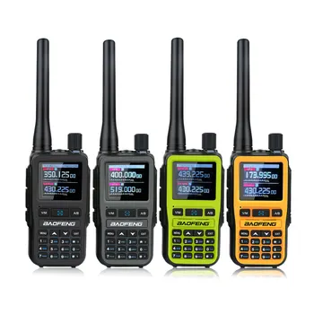 Paket Baofeng UV-5R Mini Dual Band Dual PTT Walkie Talkie 5RMINI Air Band Rx 5W Kompakte VOX FM (2 Stück)