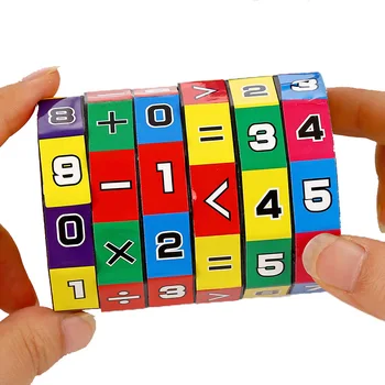 Montessori Magischer Zylinder Mathematik Zahlen Würfel Arithmetik Spielzeug Kinder Mathematik Zählen Spiel