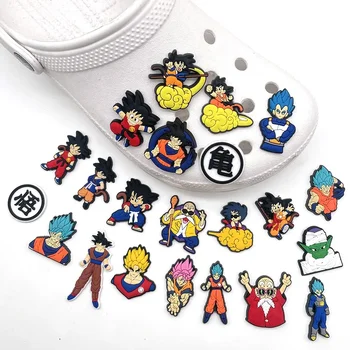 Dragon Ball Schuh-Charms für DIY Schuhdekorationen, Schuhzubehör für Sandalen-Dekoration (22 Stück)