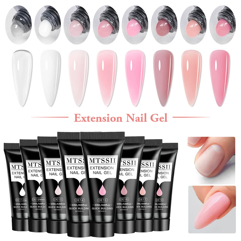 5-teiliges Set 20ml Poly Nagelverlängerungs-Gel-Set – Bild 2