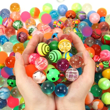 Mini Hüpfball Kinder Indoor Outdoor Elastische Sprungbälle Spielzeug Float Ball Ei Verdrehen Maschine
