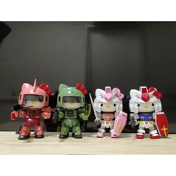 Hello Kitty Maßstab 1:144 Cute Cat Collection Montagemodellbausatz Actionfigur Sammlerspielzeug zur Dekoration