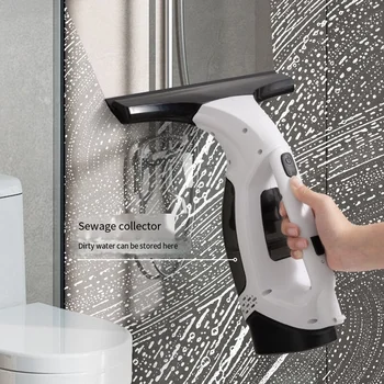 Multifunktionale elektrische kabellose Fensterreinigermaschine, weiß, kabellos, wiederaufladbar, automatische