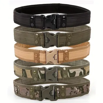Männer Gürtel Outdoor Camouflage Taktische Gürtel Oxford Tuch Gürtel Bergsteigen Gürtel Nylon Breite Taille