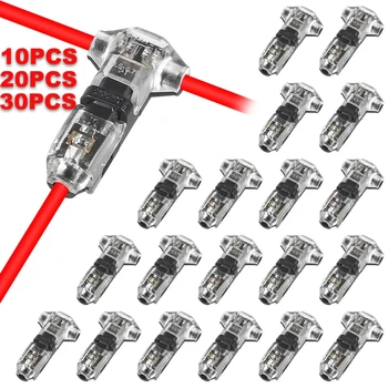 T1 2-Pin-Steckverbinder Auto-Kabelverbinder Lötfreie Schnellanschlüsse Ohne Abisolieren Auto-Stecker Zubehör