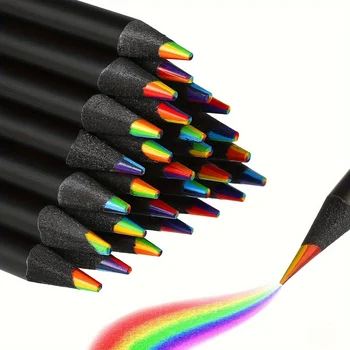 7 Farben Regenbogenstifte 3,3 mm Buntstifte für Kunst, Zeichnen, Färben, Halloween, Erntedankfest, Geschenk