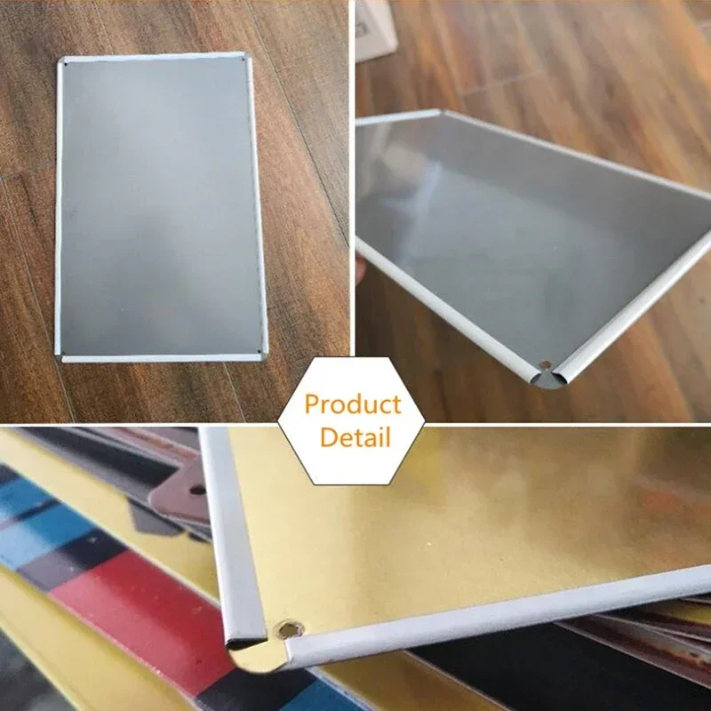 DIY benutzerdefinierte Metall Platten Muster Wand Zinn – Bild 3