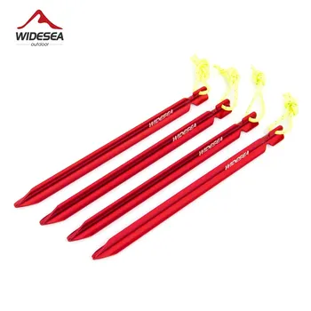 Widesea Camping 4 Stück/Set Zeltheringe Heringe Nägel für Hartschnee Boden Outdoor Zubehör Unterschlupf