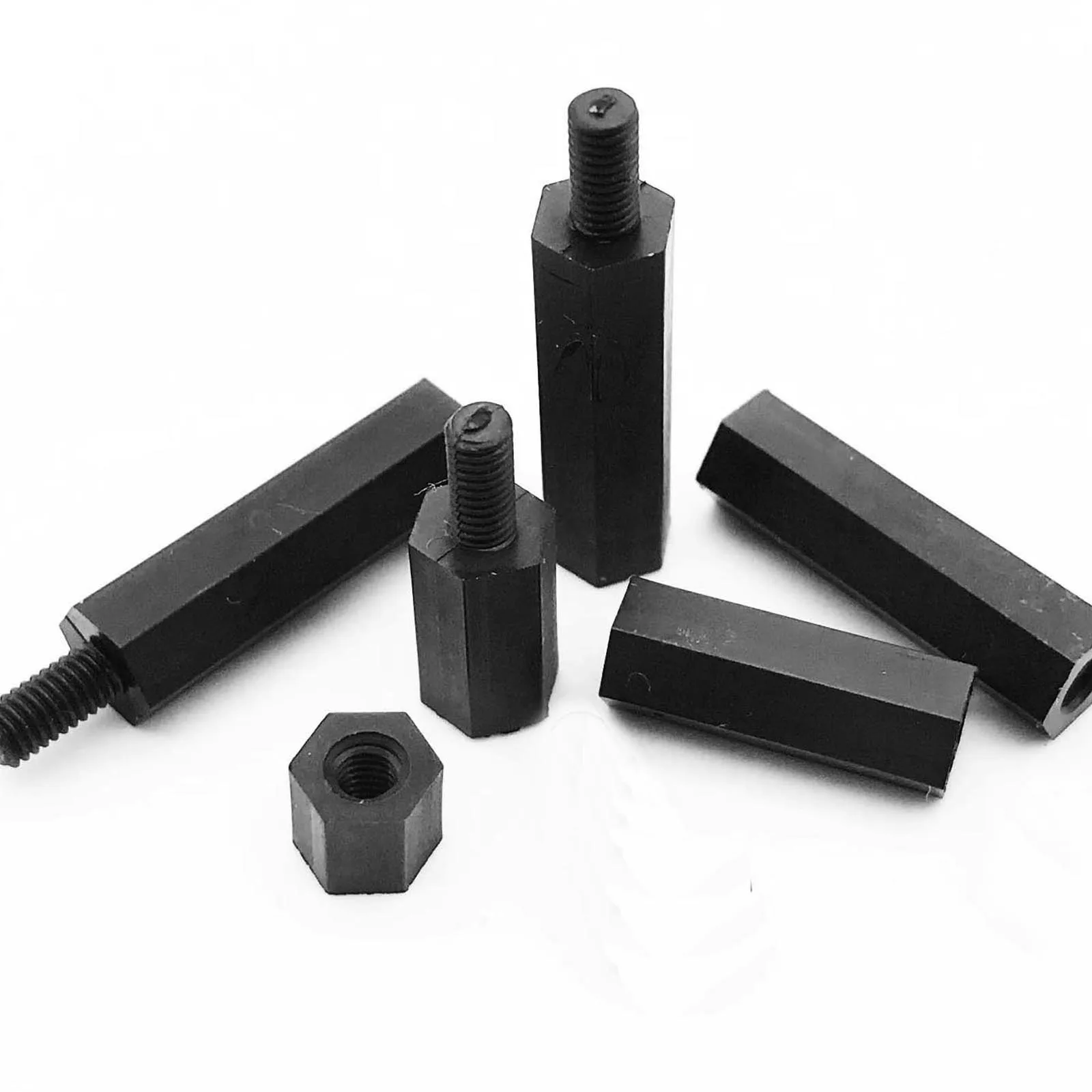 HZYUEGOU 50 Stück Schwarz Weiß M2 M2.5 M3 M4 Kunststoff Nylon – Bild 2