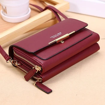 Frauen Brieftasche Koreanische Handtasche Multi Karte Große Kapazität Casual Schulter Tasche Handy Paket Mode