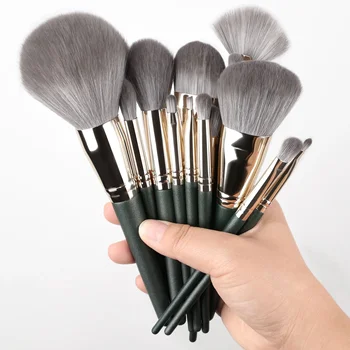 Make-up-Pinsel-Set, weicher, flauschiger Lidschattenpinsel, Concealer-Pinsel, Rouge (14 Stück)