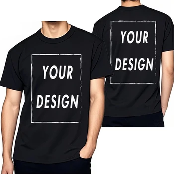 Text Name Tsihrts Herren-T-Shirt aus personalisierter Baumwolle, individuell, fügen Sie Ihre eigene Nachricht