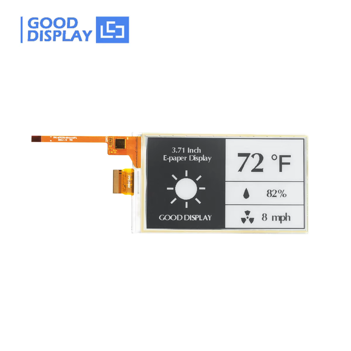 3,7-Zoll-E-Ink-Touchscreen für Raspberry Pi