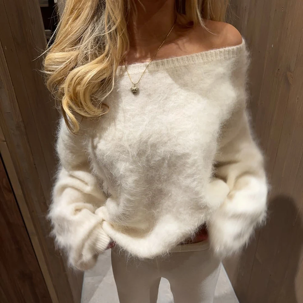 Talenza frauen Plüsch Pullover Fashion Solid Lose High Street – Bild 3