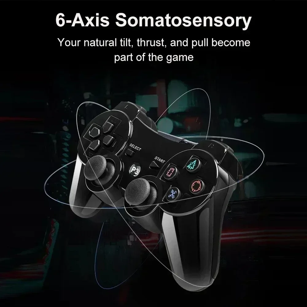 Bluetooth PS3 Wireless Gamepad Gamepad Vibration neutral – Bild 3