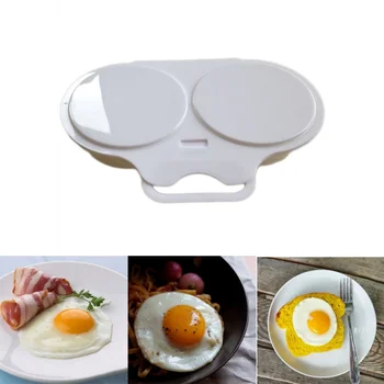 Lebensmittelqualität Kunststoff Mikrowelle Kochen Eier Dampfer Praktische Küche Kochform Ei Wilderer
