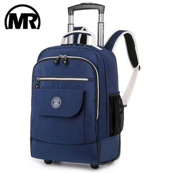 Mark royal Rollwagen Gepäck Reise rucksack Trolley Rollt aschen Frauen Roll rucksäcke Koffer auf Rädern