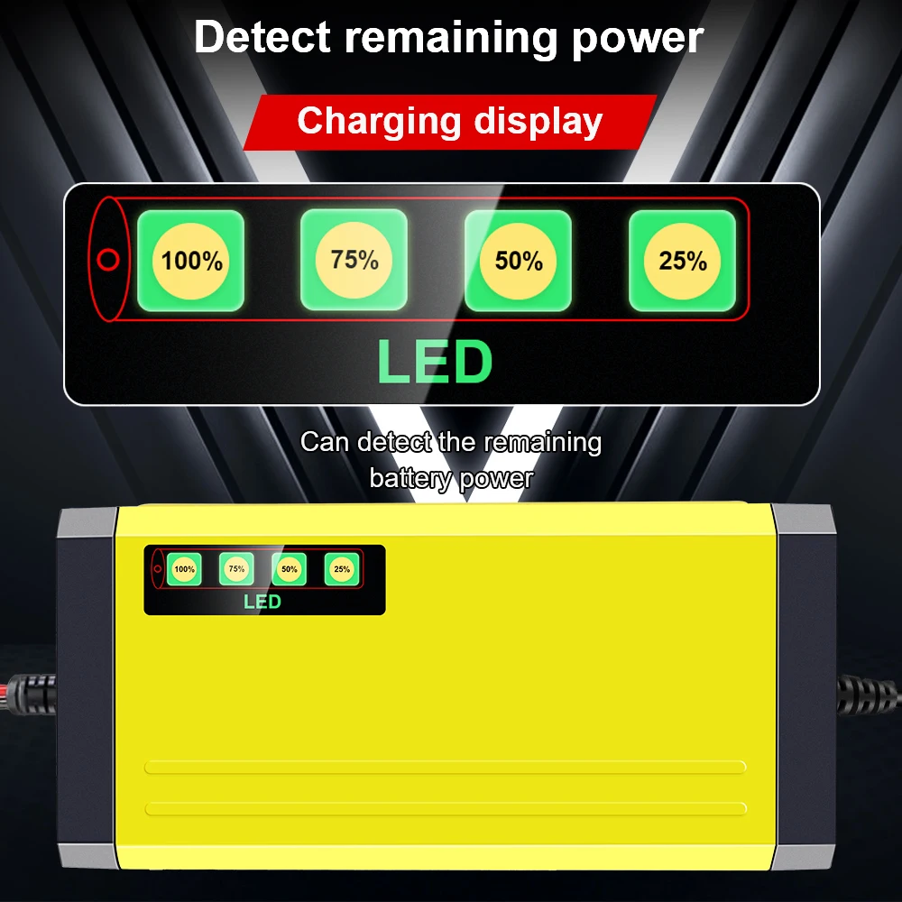 12V 2A Autobatterie-Ladegerät EU-Stecker Tester Automatisches – Bild 6