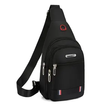 Schwarz Grau Braun Männer Messenger Bags Neue Rechteck Oxford Tuch Männer Umhängetasche USB Ladung Schulter