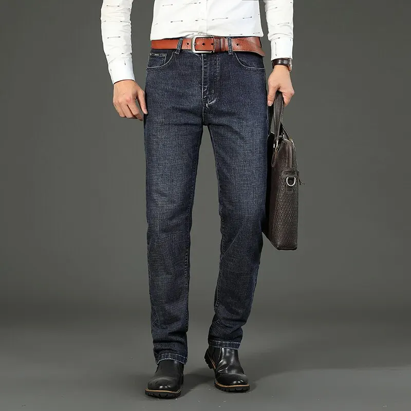 Neue Business-Herren jeans lässig gerade Stretch-Mode – Bild 4
