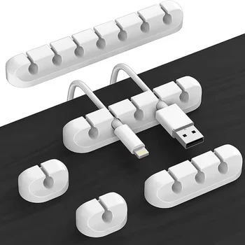 Kabelhalter-Clips Kabelmanagement-Organizer aus Silikon für USB-Ladekabel, Mauskabel, PC, Büro, Zuhause, Auto