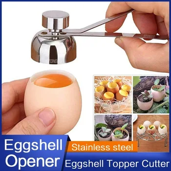 Eierschale Topper Cutter Edelstahl Ei Cracker Opener Remover Stonego Küche Werkzeuge